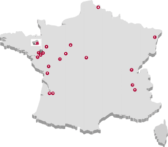 Groupe BHD, implantations
